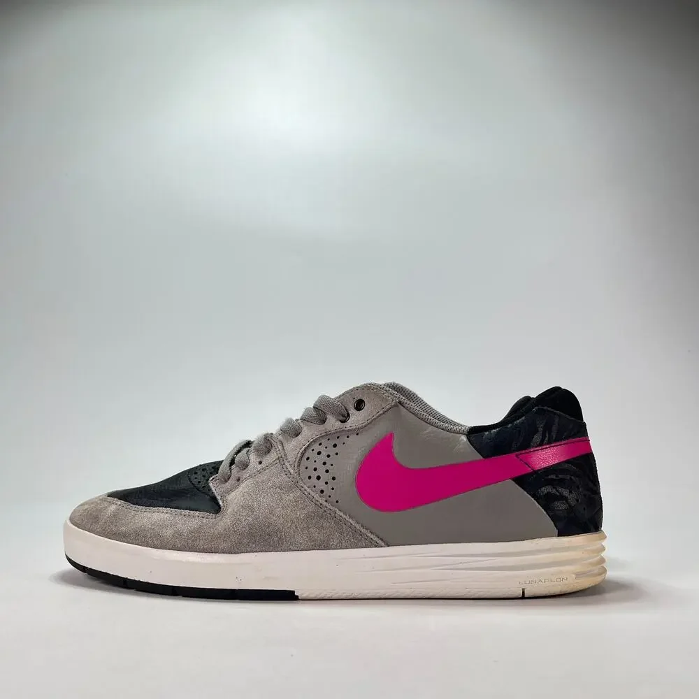 Nike SB Paul Rodriguez 7 Pink Foil Low Top Skate Shoes 599662-060 Mens Size 11.5